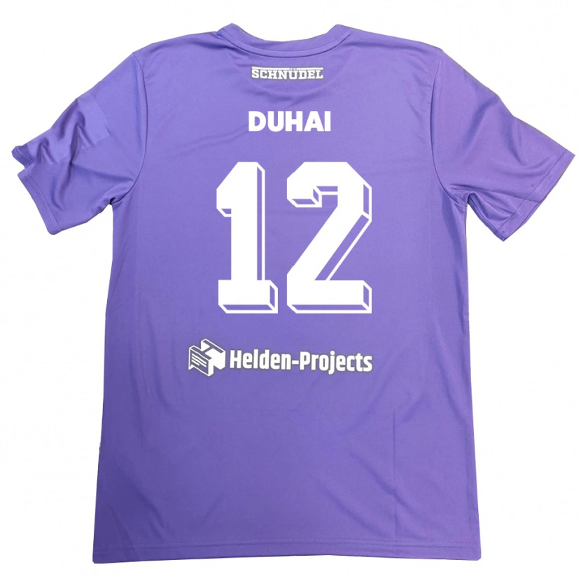Danxen Homem Konstantin Duhai #12 Roxo Branco Camisola Guarda-Redes 2025/26 Camisa Brasil