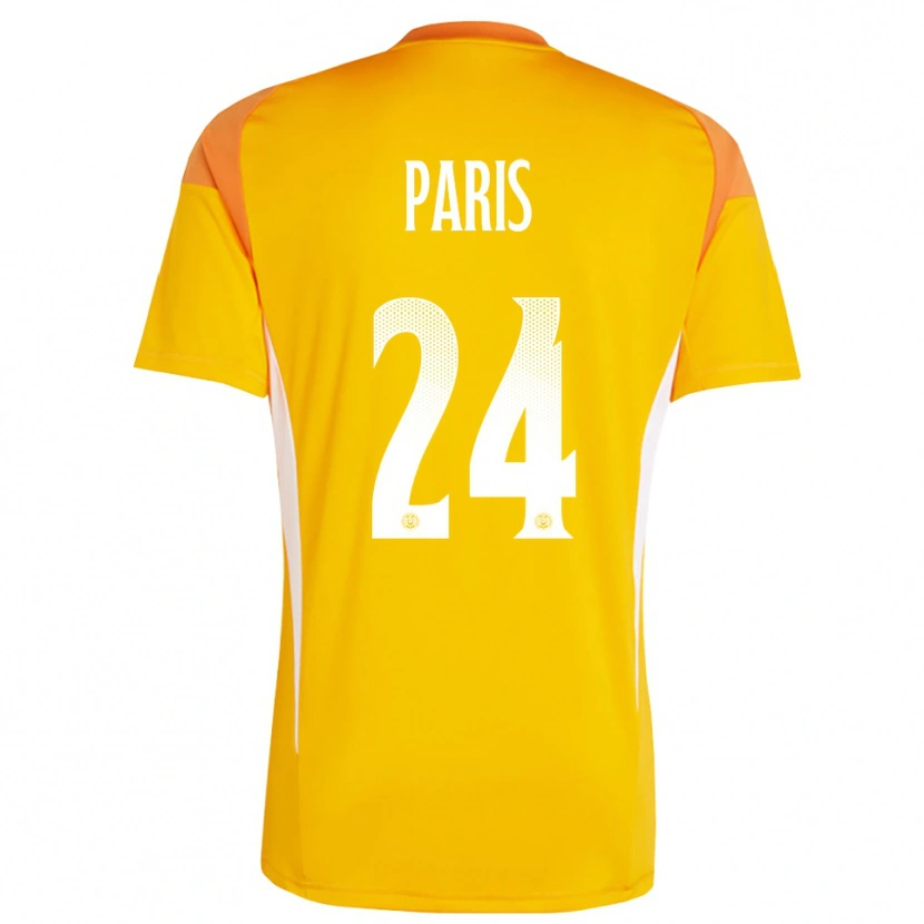 Danxen Homem Julius Paris #24 Laranja Branco Camisola Guarda-Redes 2025/26 Camisa Brasil