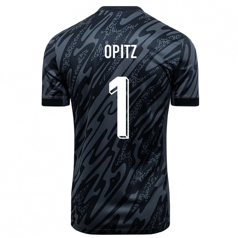 Danxen Homem Tom Opitz #1 Preto Cinza Camisola Guarda-Redes 2025/26 Camisa Brasil