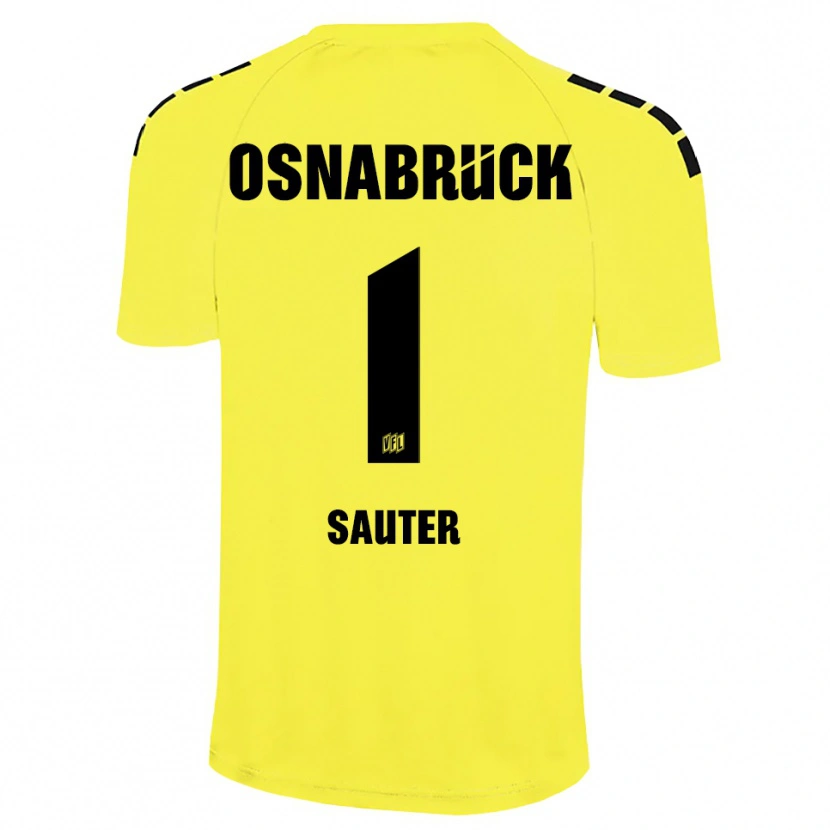 Danxen Homem Niklas Sauter #1 Amarelo Preto Camisola Guarda-Redes 2025/26 Camisa Brasil