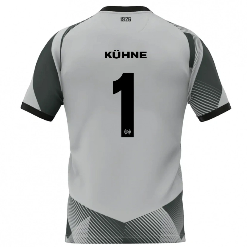Danxen Homem Lars Kühne #1 Cinza Claro Branco Camisola Guarda-Redes 2025/26 Camisa Brasil