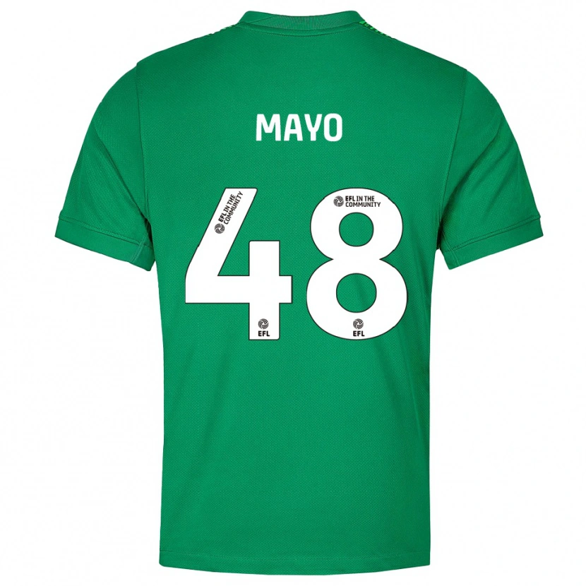 Danxen Homem Bradley Mayo #48 Verde Branco Camisola Guarda-Redes 2025/26 Camisa Brasil