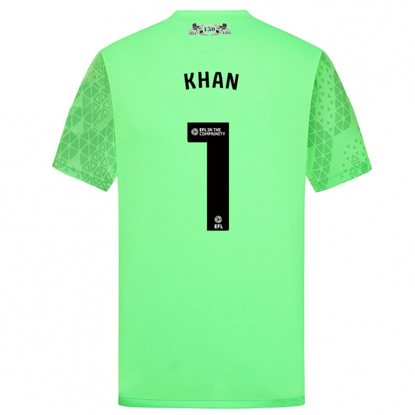 Danxen Homem Adam Khan #1 Verde Fluorescente Camisola Guarda-Redes 2025/26 Camisa Brasil
