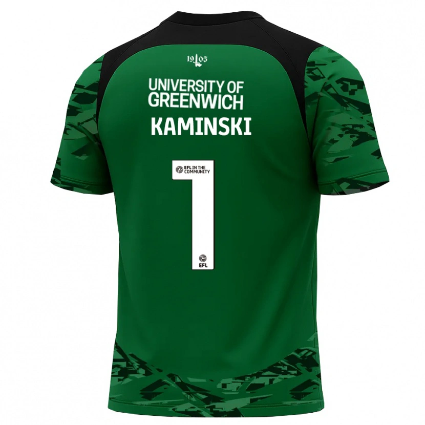 Danxen Homem Thomas Kaminski #1 Verde Preto Camisola Guarda-Redes 2025/26 Camisa Brasil