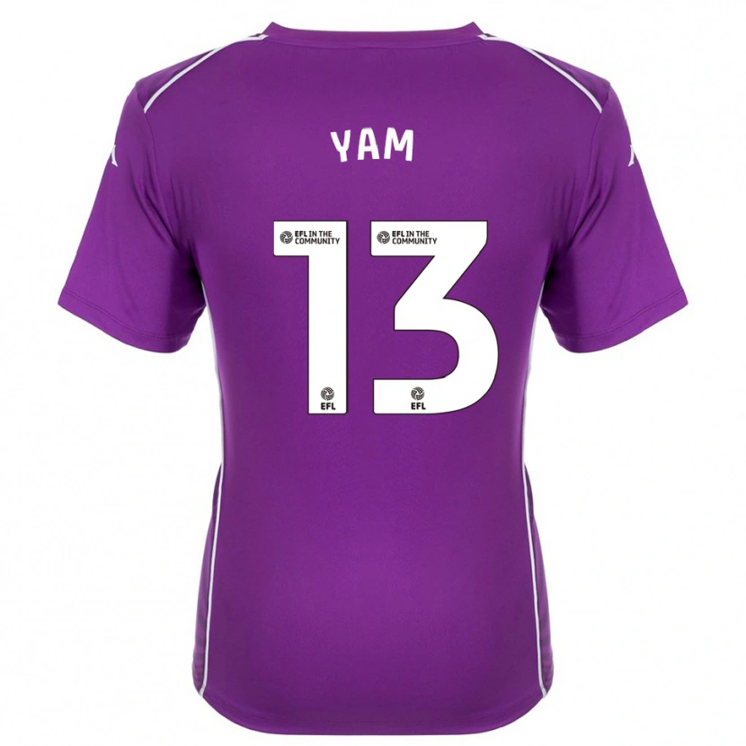 Danxen Homem Callum Yam #13 Branco Roxo Camisola Guarda-Redes 2025/26 Camisa Brasil