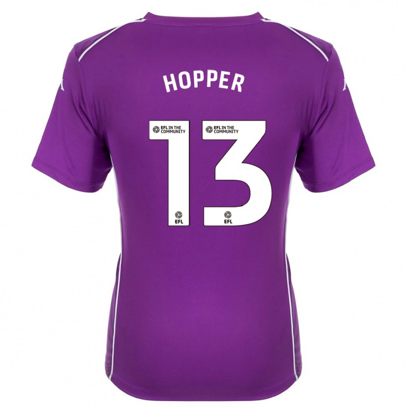 Danxen Homem Jake Hopper #13 Branco Roxo Camisola Guarda-Redes 2025/26 Camisa Brasil