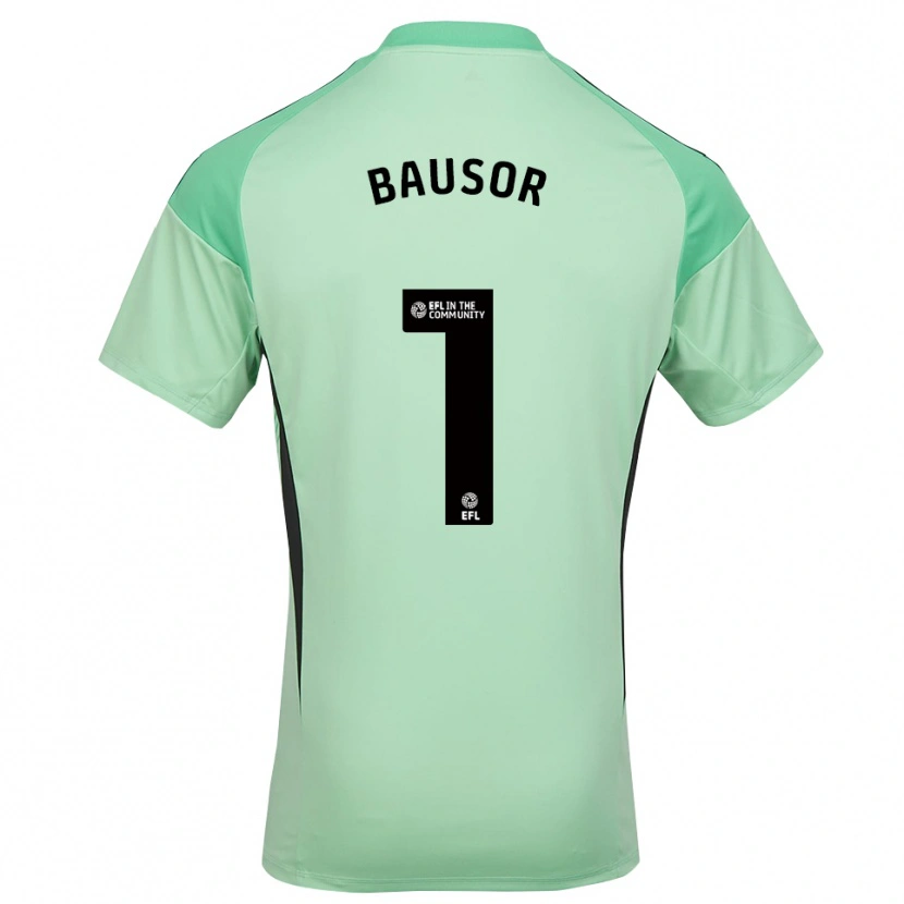 Danxen Homem Stevie Bausor #1 Preto Verde Claro Camisola Guarda-Redes 2025/26 Camisa Brasil