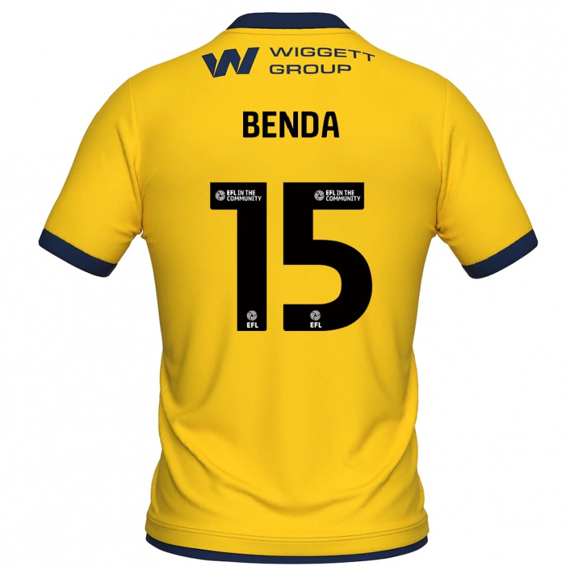 Danxen Homem Steven Benda #15 Amarelo Preto Camisola Guarda-Redes 2025/26 Camisa Brasil