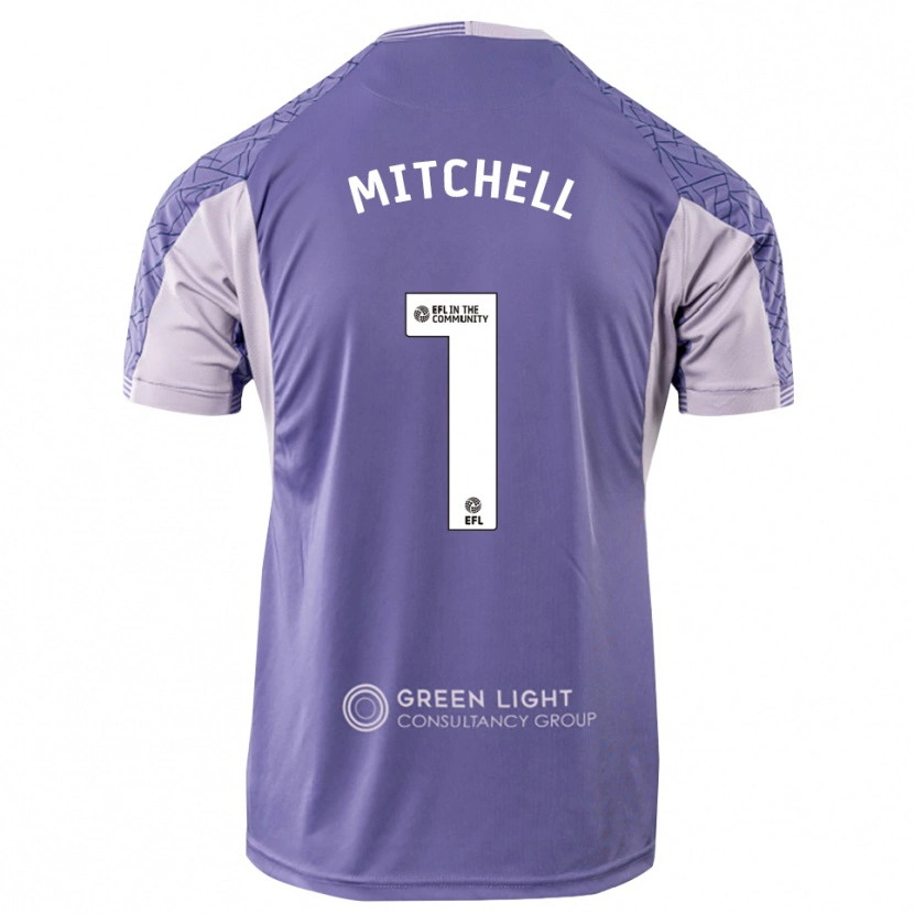Danxen Homem Rylee Mitchell #1 Roxo Claro Camisola Guarda-Redes 2025/26 Camisa Brasil