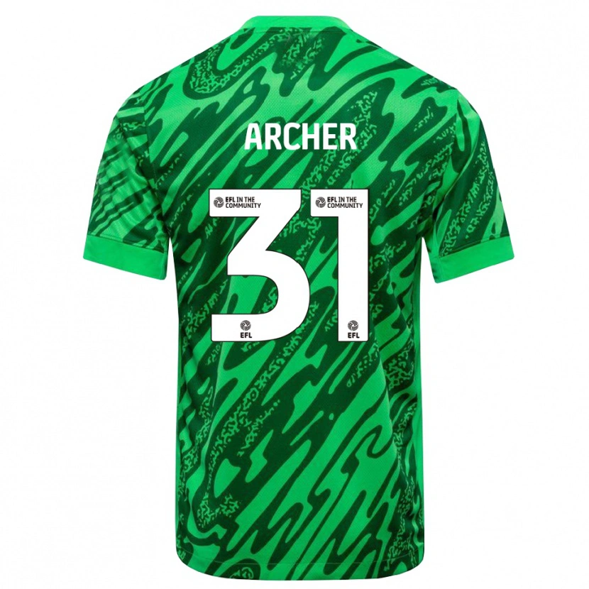 Danxen Homem Jordan Archer #31 Verde Floresta Camisola Guarda-Redes 2025/26 Camisa Brasil
