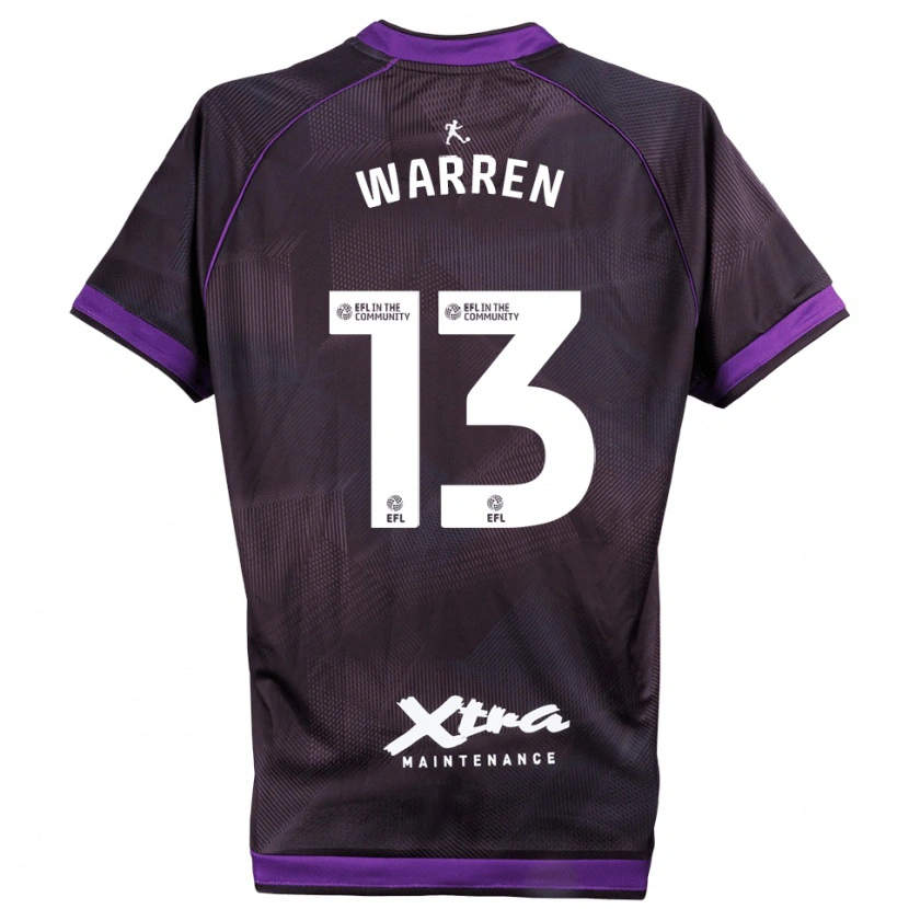 Danxen Homem Charlie Warren #13 Branco Roxo Camisola Guarda-Redes 2025/26 Camisa Brasil