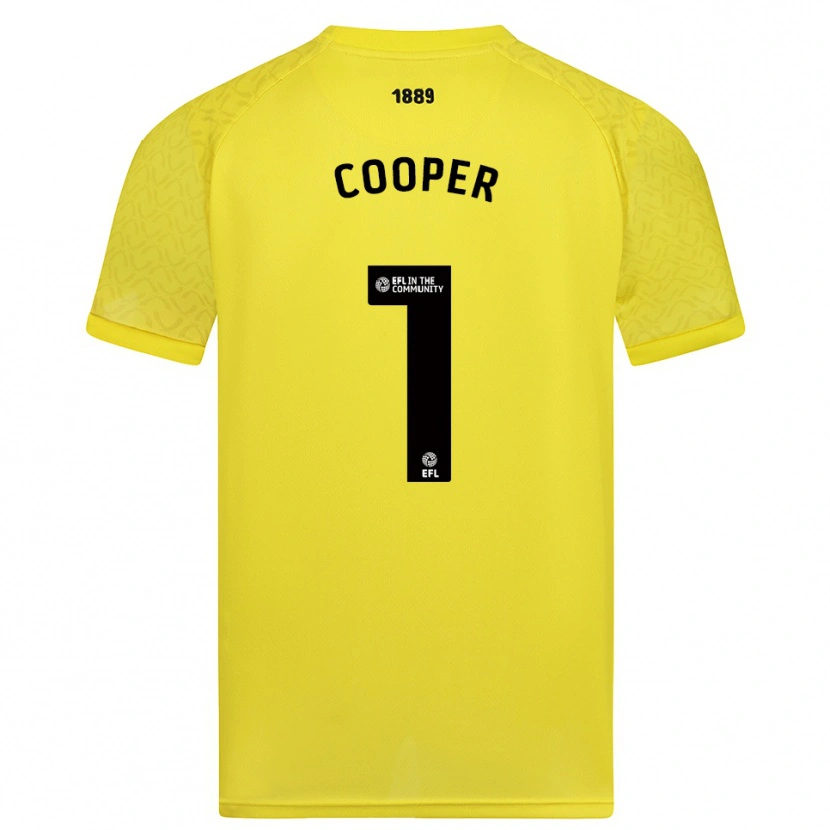 Danxen Homem Michael Cooper #1 Amarelo Preto Camisola Guarda-Redes 2025/26 Camisa Brasil