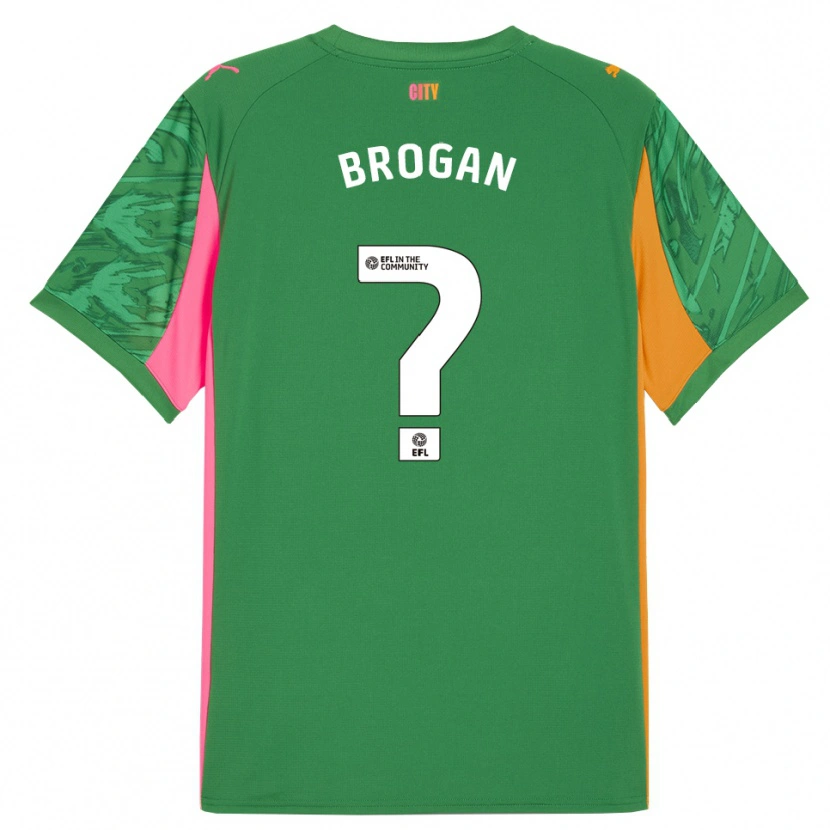 Danxen Homem Adam Brogan #0 Verde Laranja Camisola Guarda-Redes 2025/26 Camisa Brasil