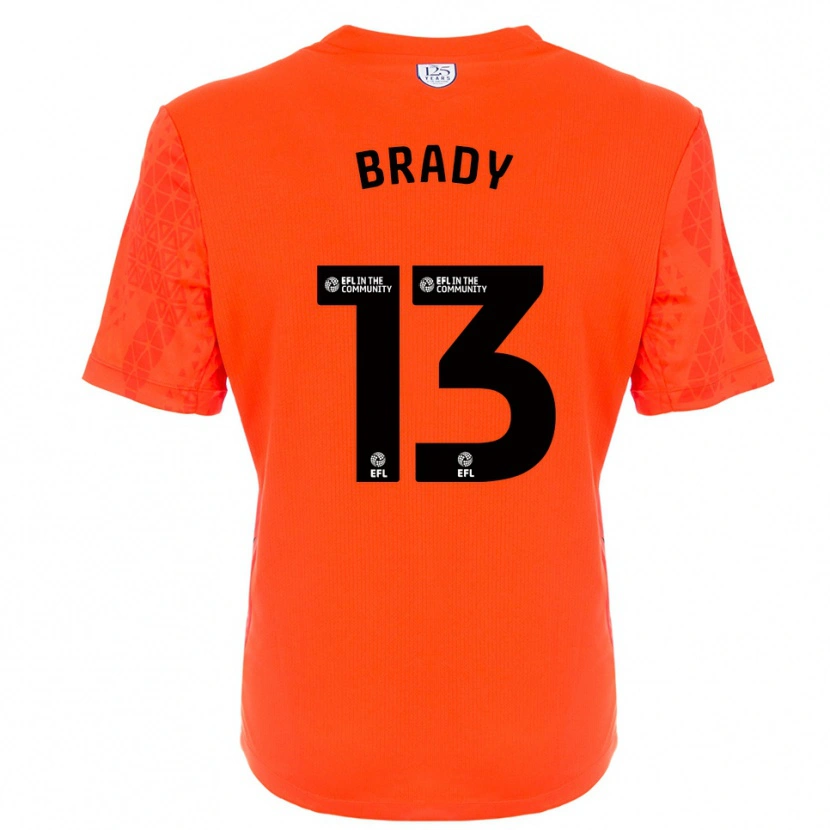 Danxen Homem Louis Brady #13 Preto Laranja Camisola Guarda-Redes 2025/26 Camisa Brasil