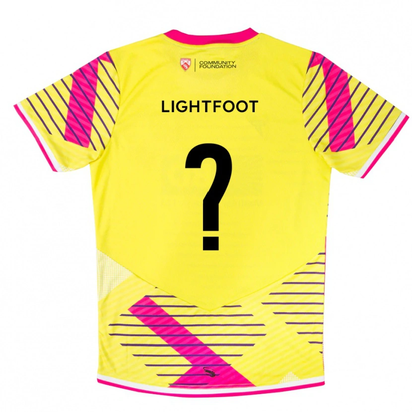 Danxen Homem Erin Lightfoot #0 Rosa Amarelo Camisola Guarda-Redes 2025/26 Camisa Brasil