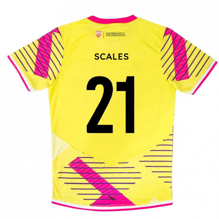 Danxen Homem Alfie Scales #21 Rosa Amarelo Camisola Guarda-Redes 2025/26 Camisa Brasil