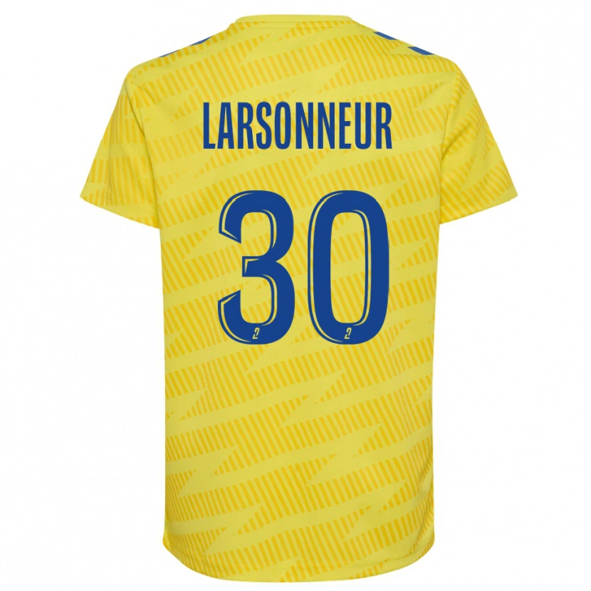 Danxen Homem Gautier Larsonneur #30 Amarelo Azul Camisola Guarda-Redes 2025/26 Camisa Brasil