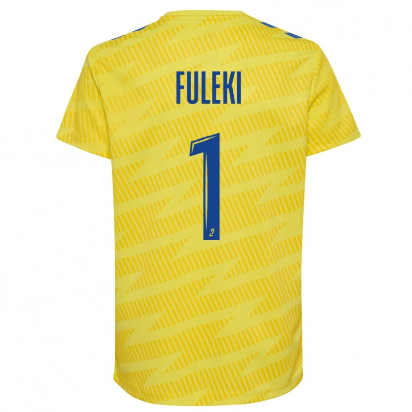 Danxen Homem Rafael Fuleki #1 Amarelo Azul Camisola Guarda-Redes 2025/26 Camisa Brasil