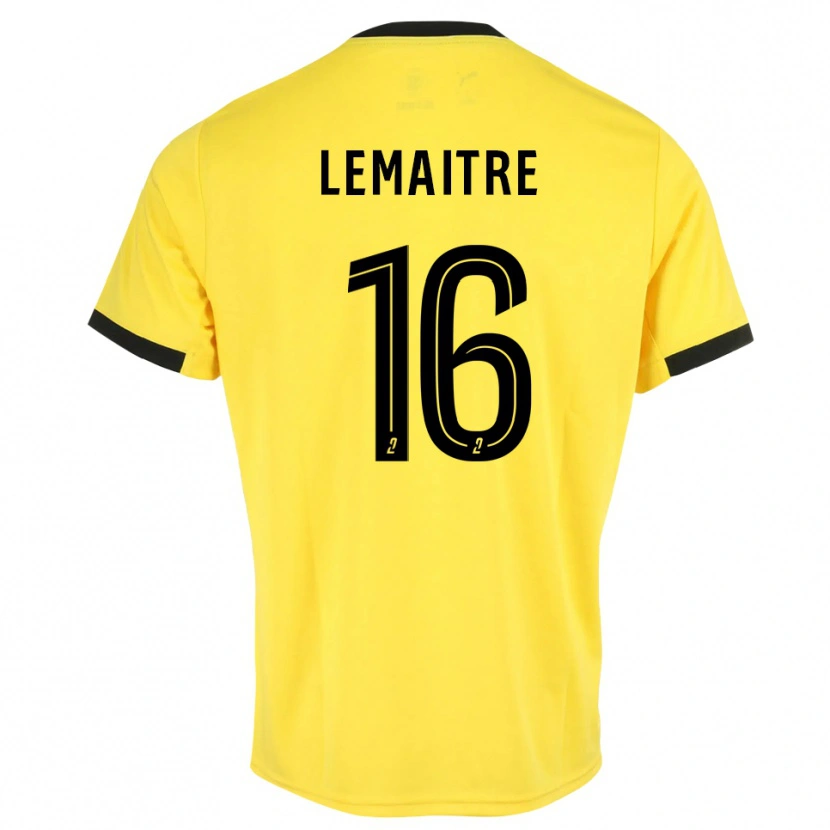 Danxen Homem Nicolas Lemaître #16 Amarelo Preto Camisola Guarda-Redes 2025/26 Camisa Brasil