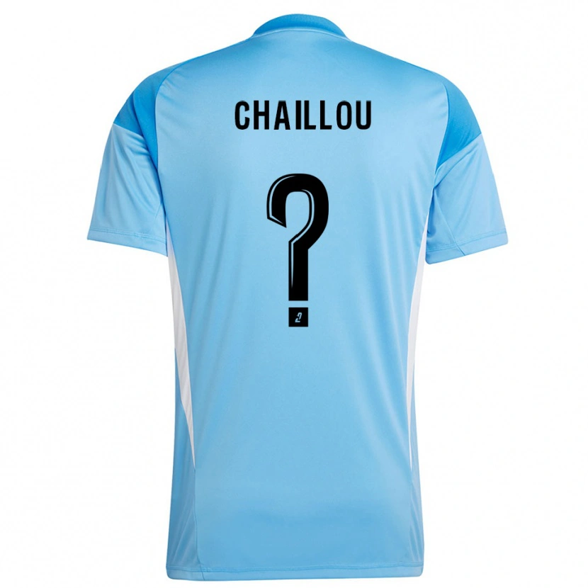 Danxen Homem Victor Chaillou #0 Branco Azul Céu Camisola Guarda-Redes 2025/26 Camisa Brasil