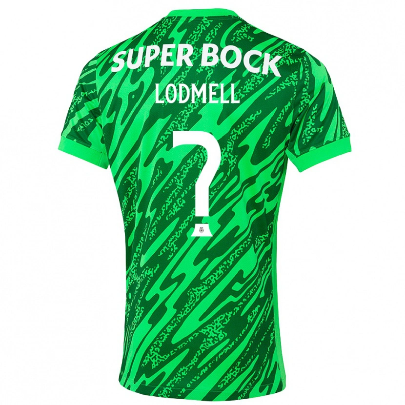 Danxen Homem William Lodmell #0 Verde Branco Camisola Guarda-Redes 2025/26 Camisa Brasil