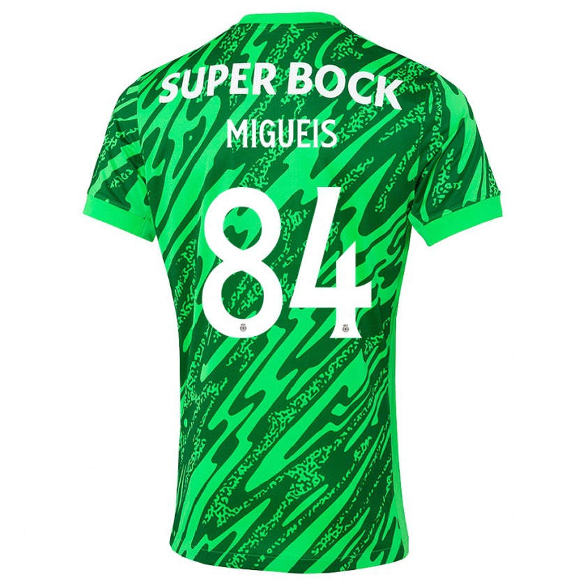 Danxen Homem Pedro Miguéis #84 Verde Branco Camisola Guarda-Redes 2025/26 Camisa Brasil