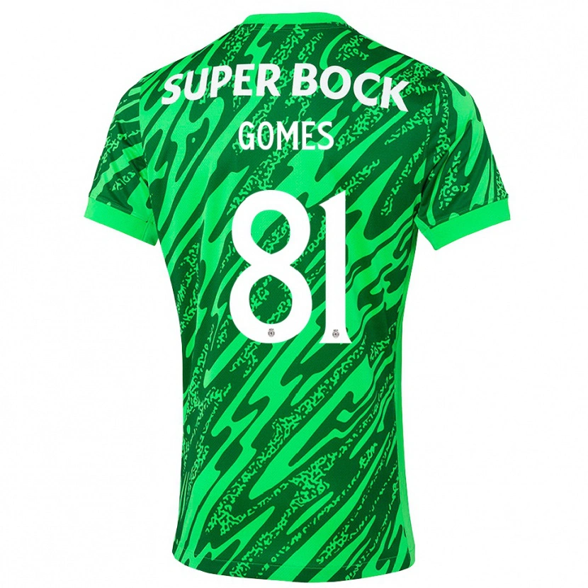 Danxen Homem Salvador Gomes #81 Verde Branco Camisola Guarda-Redes 2025/26 Camisa Brasil