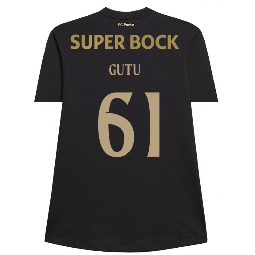 Danxen Homem Denis Gutu #61 Preto Marrom Camisola Guarda-Redes 2025/26 Camisa Brasil