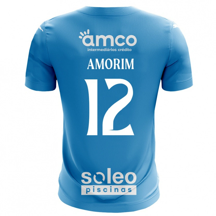 Danxen Homem Renato Amorim #12 Azul Branco Camisola Guarda-Redes 2025/26 Camisa Brasil