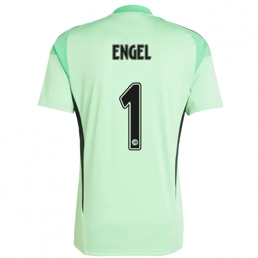 Danxen Homem Mark Engel #1 Verde Claro Preto Camisola Guarda-Redes 2025/26 Camisa Brasil