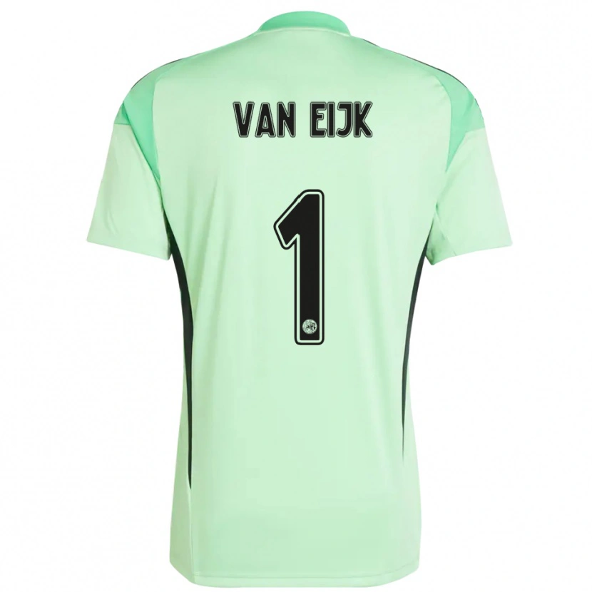 Danxen Homem Regina Van Eijk #1 Verde Claro Preto Camisola Guarda-Redes 2025/26 Camisa Brasil