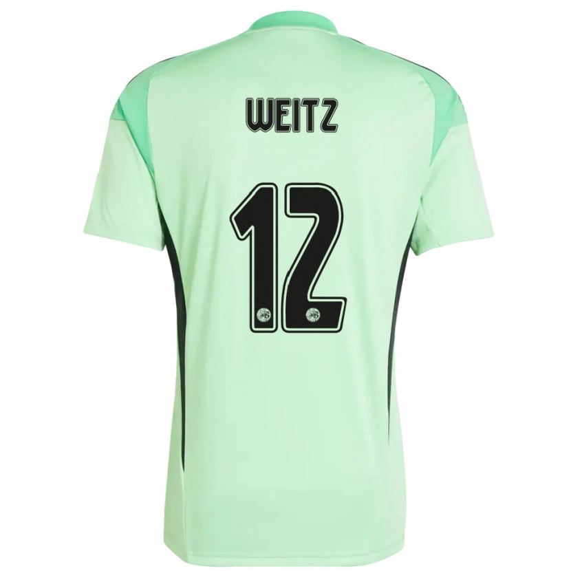 Danxen Homem Axel Weitz #12 Verde Claro Preto Camisola Guarda-Redes 2025/26 Camisa Brasil