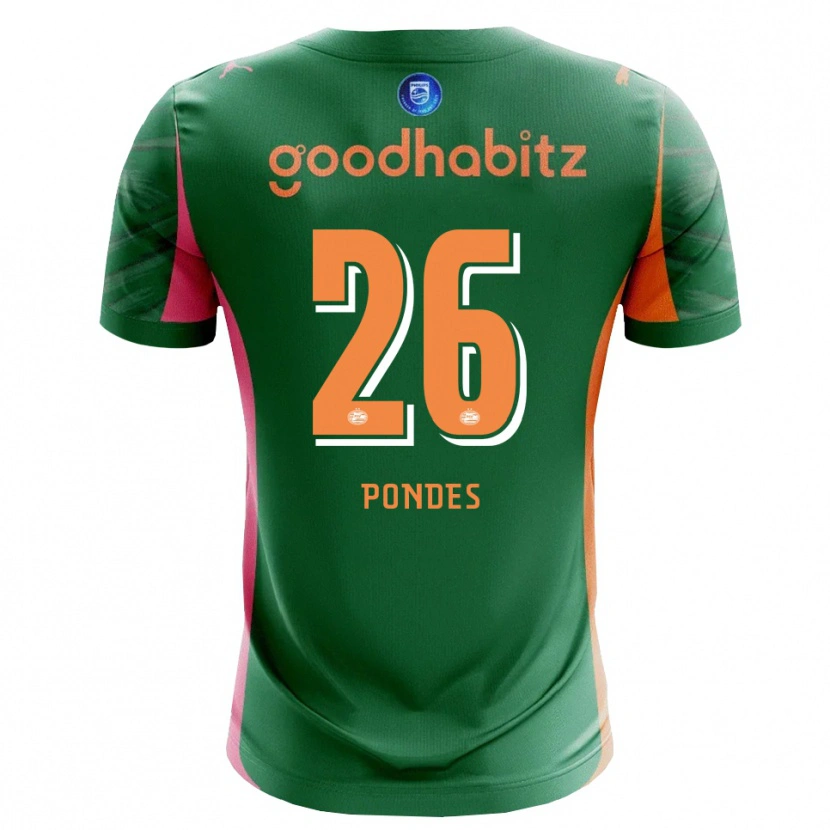 Danxen Homem Moon Pondes #26 Verde Laranja Camisola Guarda-Redes 2025/26 Camisa Brasil
