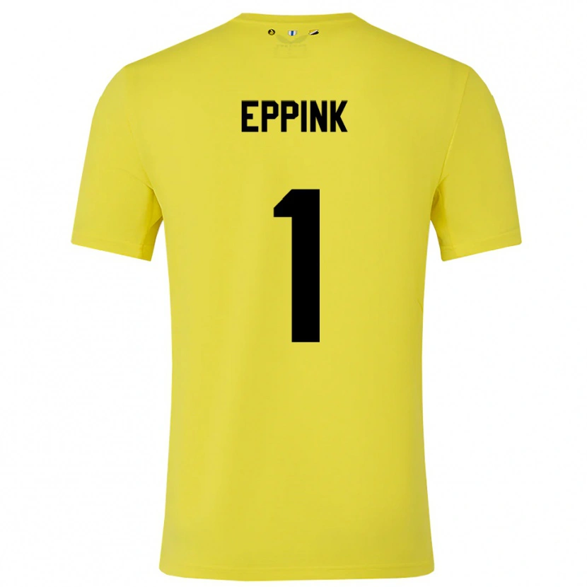 Danxen Homem Mees Eppink #1 Amarelo Preto Camisola Guarda-Redes 2025/26 Camisa Brasil