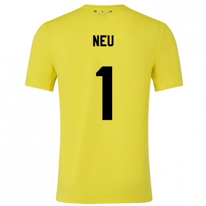 Danxen Homem Luca Neu #1 Amarelo Preto Camisola Guarda-Redes 2025/26 Camisa Brasil