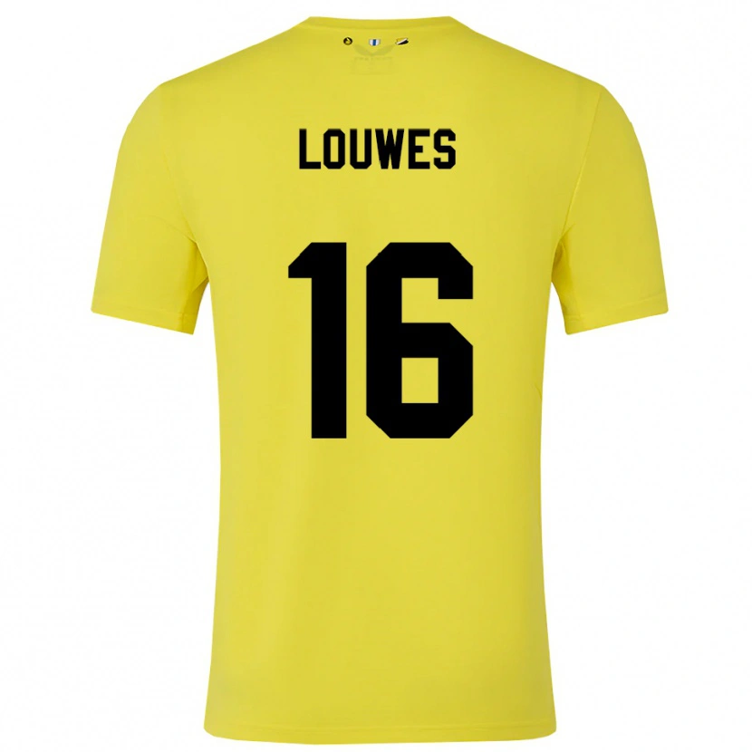 Danxen Homem Puck Louwes #16 Amarelo Preto Camisola Guarda-Redes 2025/26 Camisa Brasil