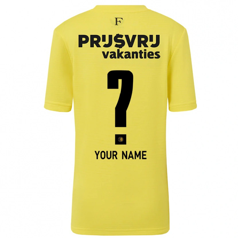 Danxen Homem Feyenoord Amarelo Preto Camisola Guarda-Redes 2025/26 Camisa Brasil