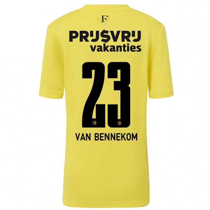 Danxen Homem Duron van Bennekom #23 Amarelo Preto Camisola Guarda-Redes 2025/26 Camisa Brasil