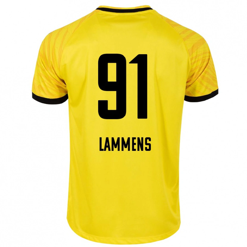 Danxen Homem Senne Lammens #91 Amarelo Preto Camisola Guarda-Redes 2025/26 Camisa Brasil