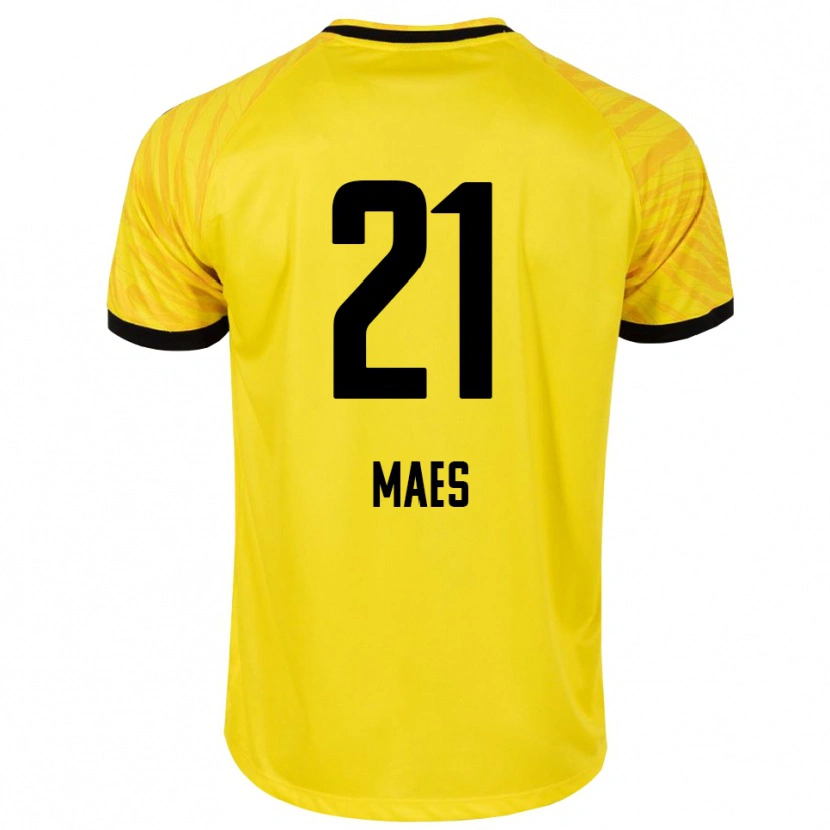 Danxen Homem Noa Maes #21 Amarelo Preto Camisola Guarda-Redes 2025/26 Camisa Brasil