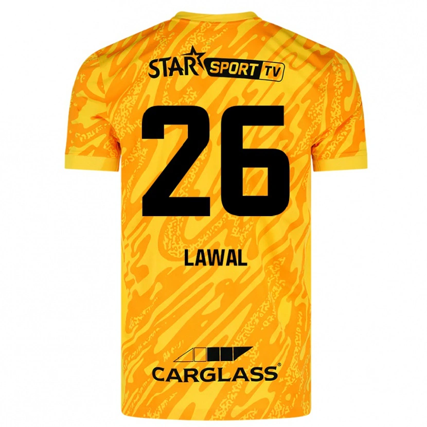 Danxen Homem Tobias Lawal #26 Laranja Amarelo Preto Camisola Guarda-Redes 2025/26 Camisa Brasil