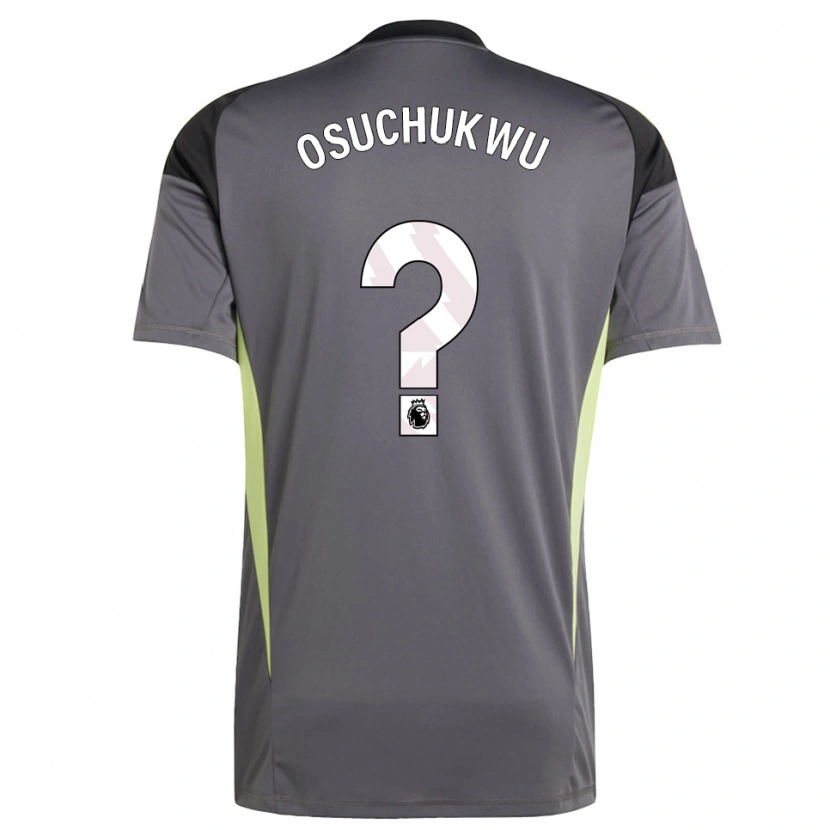 Danxen Homem Darlington Osuchukwu #0 Cinza Escuro Branco Camisola Guarda-Redes 2025/26 Camisa Brasil