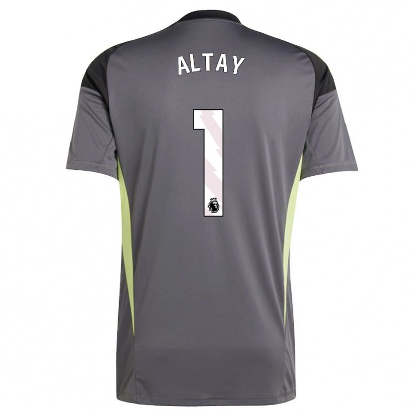 Danxen Homem Altay Bayındır #1 Cinza Escuro Branco Camisola Guarda-Redes 2025/26 Camisa Brasil