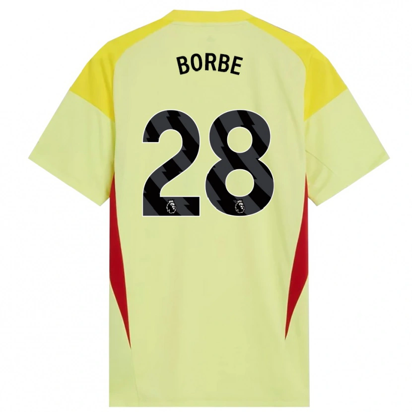 Danxen Homem Anneke Borbe #28 Amarelo Vermelho Preto Camisola Guarda-Redes 2025/26 Camisa Brasil