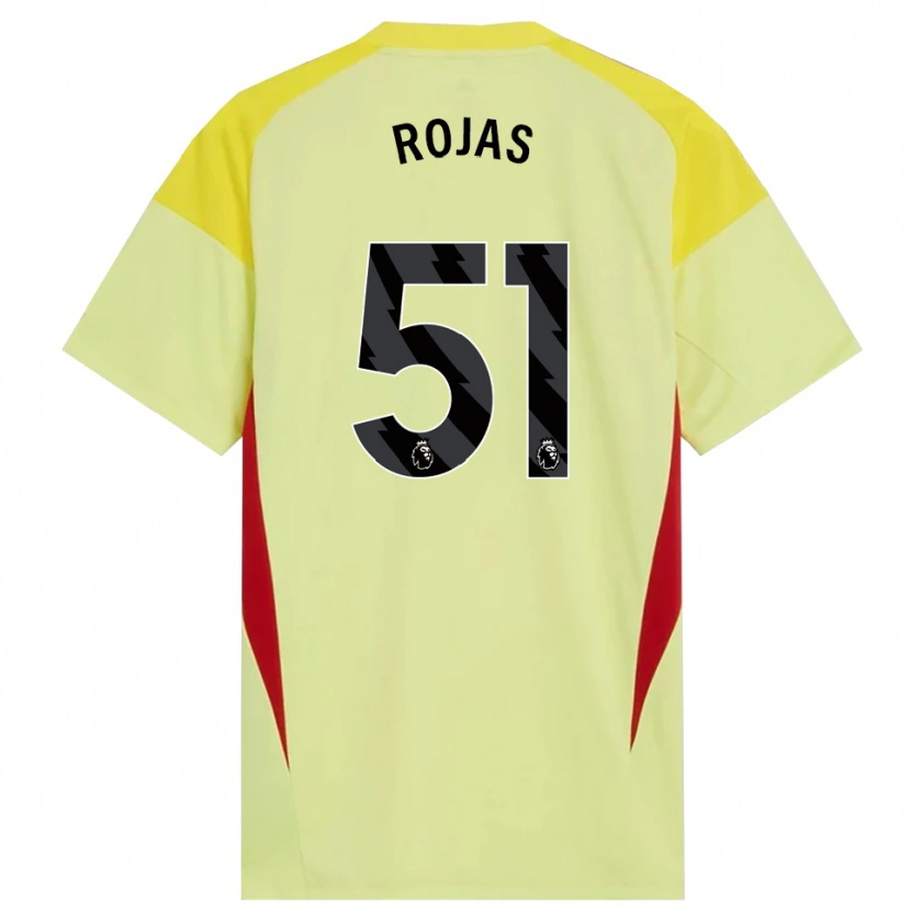 Danxen Homem Alexéi Rojas #51 Amarelo Vermelho Preto Camisola Guarda-Redes 2025/26 Camisa Brasil