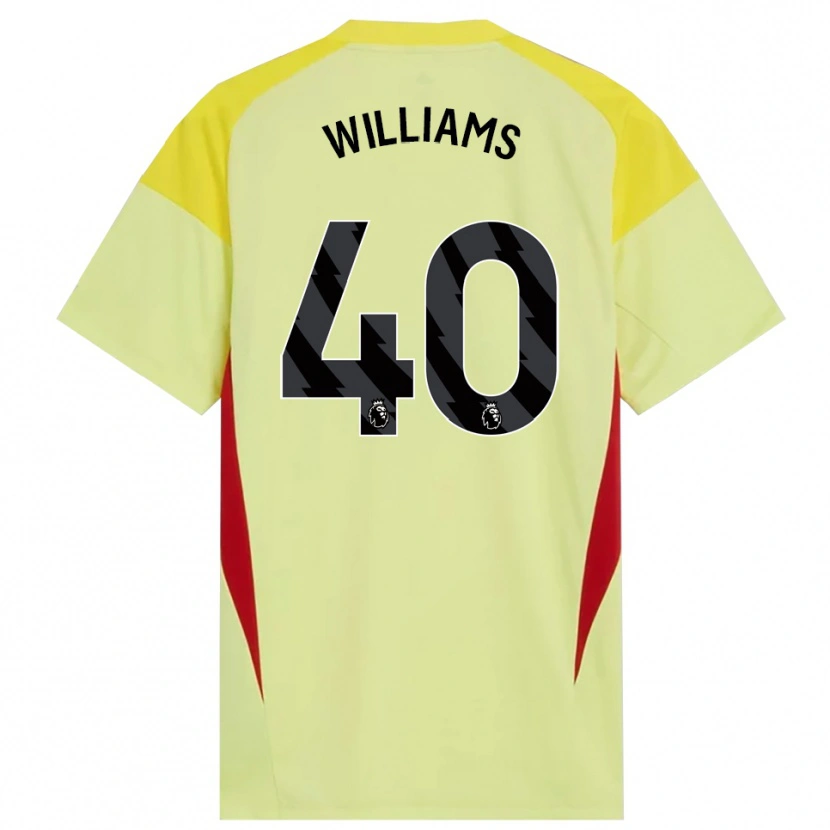 Danxen Homem Naomi Williams #40 Amarelo Vermelho Preto Camisola Guarda-Redes 2025/26 Camisa Brasil