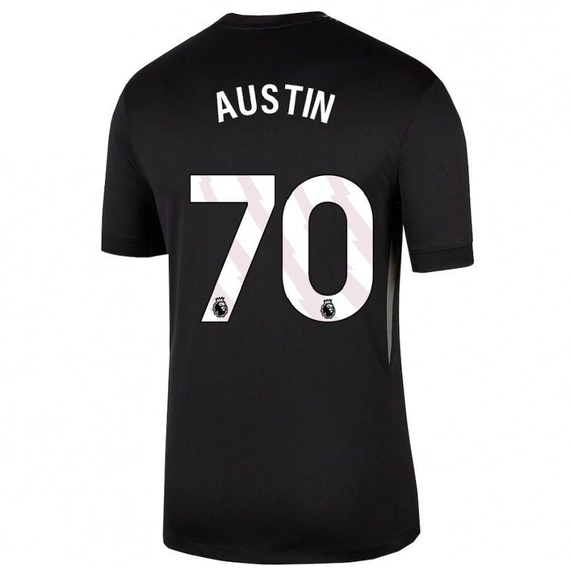 Danxen Homem Jack Austin #70 Preto Branco Camisola Guarda-Redes 2025/26 Camisa Brasil
