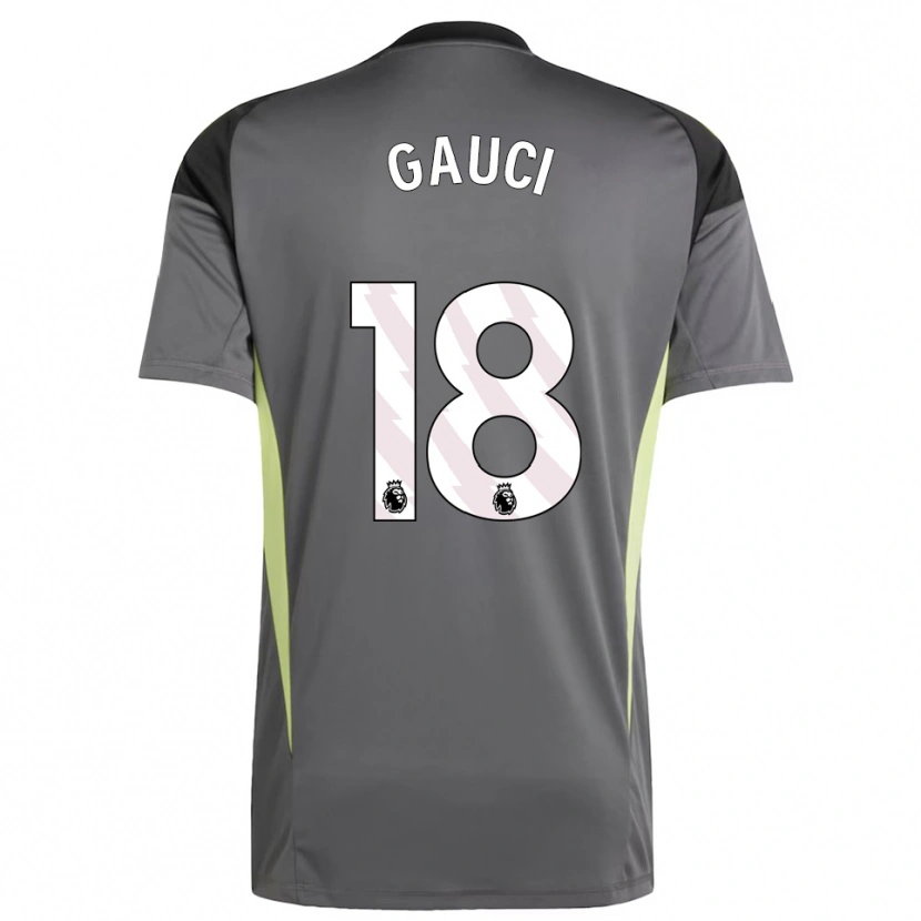 Danxen Homem Joe Gauci #18 Cinza Escuro Preto Camisola Guarda-Redes 2025/26 Camisa Brasil