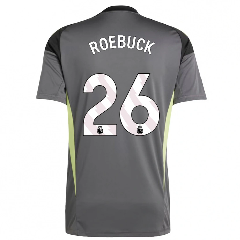 Danxen Homem Ellie Roebuck #26 Cinza Escuro Preto Camisola Guarda-Redes 2025/26 Camisa Brasil