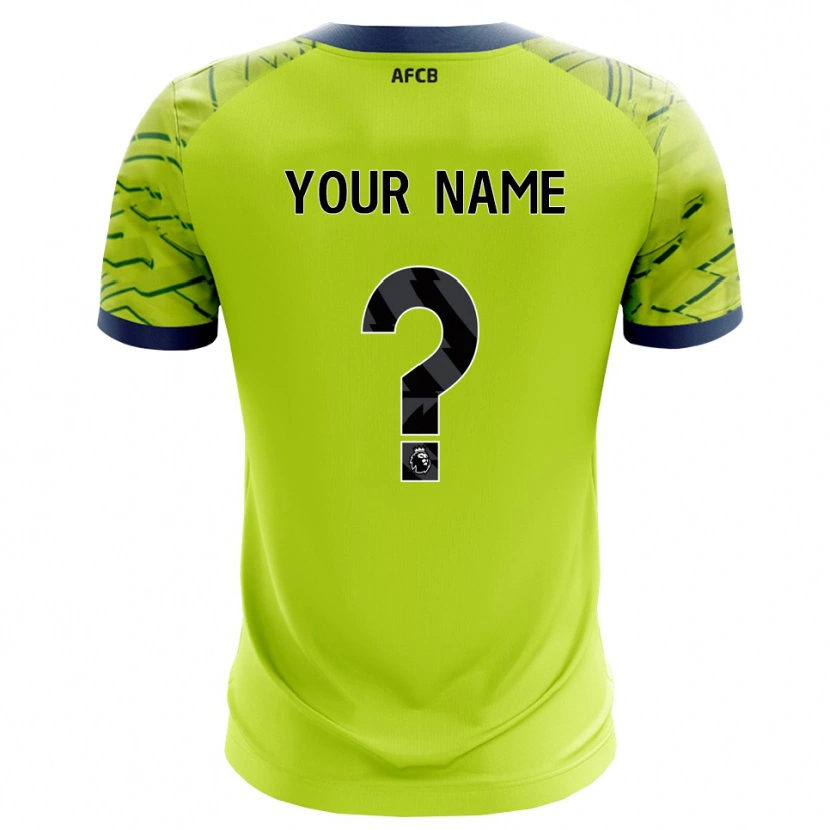 Danxen Homem AFC Bournemouth Verde Amarelo Camisola Guarda-Redes 2025/26 Camisa Brasil